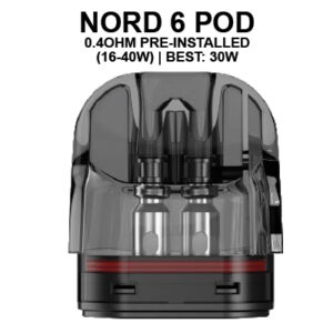 Smok Nord 6 Dual Mesh Pod Replacement 0.4ohm - 1x2