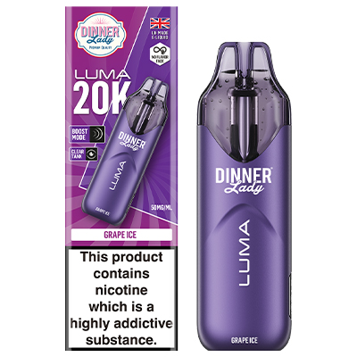 Dinner Lady Luma Disposable 50mg Grape Ice 1x 1