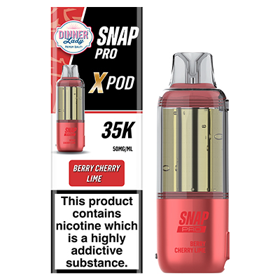 Dinner Lady Snap Pro X Disposable Flavour Pod 50mg Berry Cherry Lime 1x 1