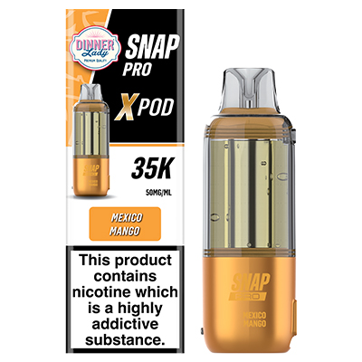 Dinner Lady Snap Pro X Disposable Flavour Pod 50mg Mexico Mango 1x 1