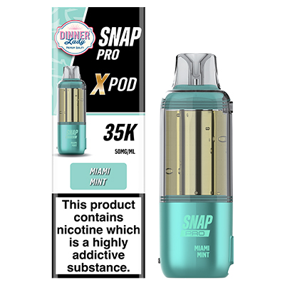 Dinner Lady Snap Pro X Disposable Flavour Pod 50mg Miami Mint 1x 1
