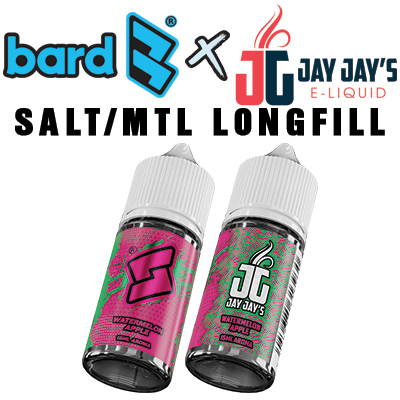 International Bardx Jay Jays Watermelon Apple Salt MTL Longfill Aroma 30ml