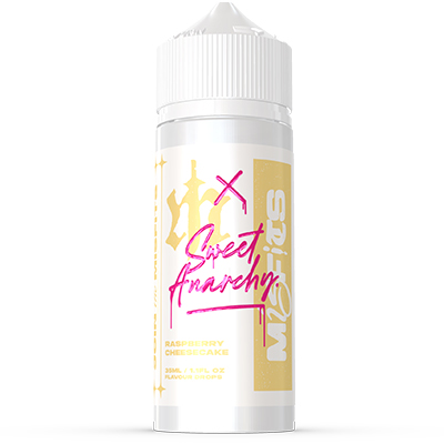 International Misfitsx Sweet Anarchy Raspberry Cheesecake Longfill Flavour Drops 120ml 1