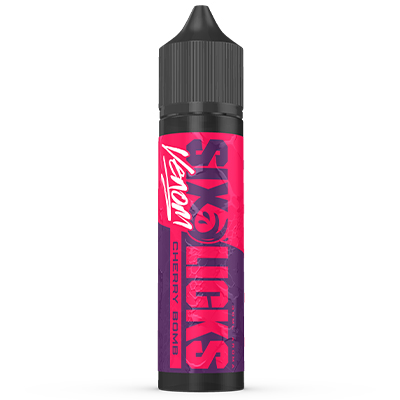 International Six Licks Venom Cherry Bomb MTL Salt Longfill Flavour 60ml