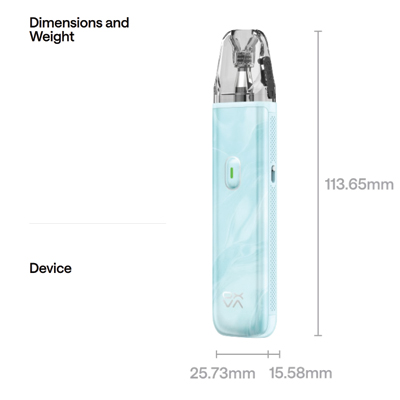 OXVA Xlim GO Lite Pod Kit Dimensions 1