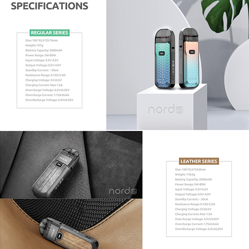 Smok Nord 5 Specifications