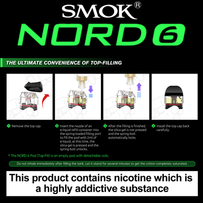Smok Nord 6 Pod Kit Topfill Empty Pod