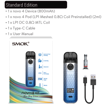 Smok Novo 4 Inthe Box