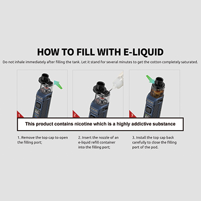 Smok RPM 100 Pod Kit Howto Fill 1