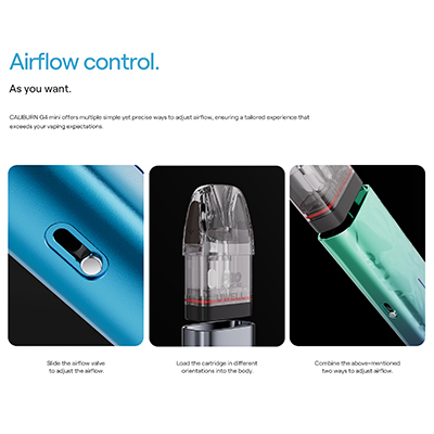 Uwell Caliburn G 4 Mini Pod Kit Airflow