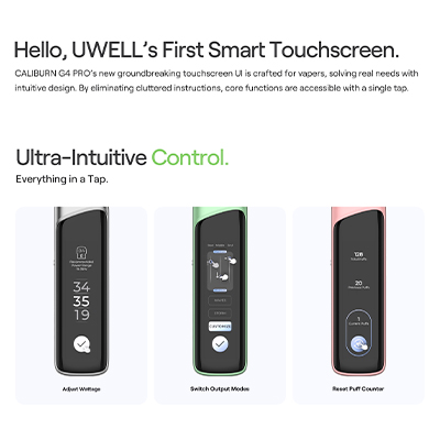 Uwell Caliburn G 4 Pro Pod Kit Touchscreen