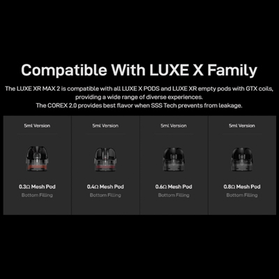 Vaporesso LUXEXR Max 2 Pod Mod Compatible Luxe X Family