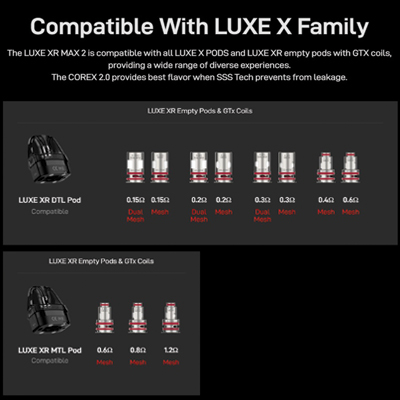 Vaporesso LUXEXR Max 2 Pod Mod GTX