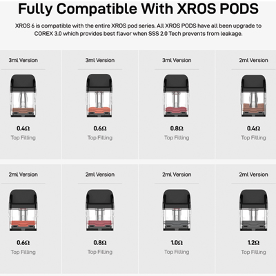Vaporesso XROS 6 Mini Pod Kit Pods