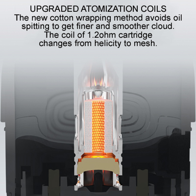 Voopoo Vthru Vmate Pod Replacement 1x 2 Upgraded Atomization