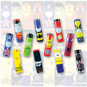 Battery Wraps Characters Assorted - 100 Pack