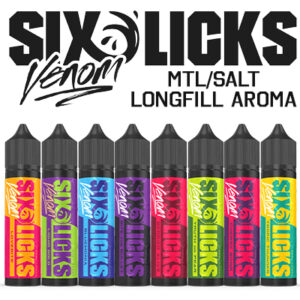 International - Six Licks Venom - MTL/Salt Longfill Flavour 60ml